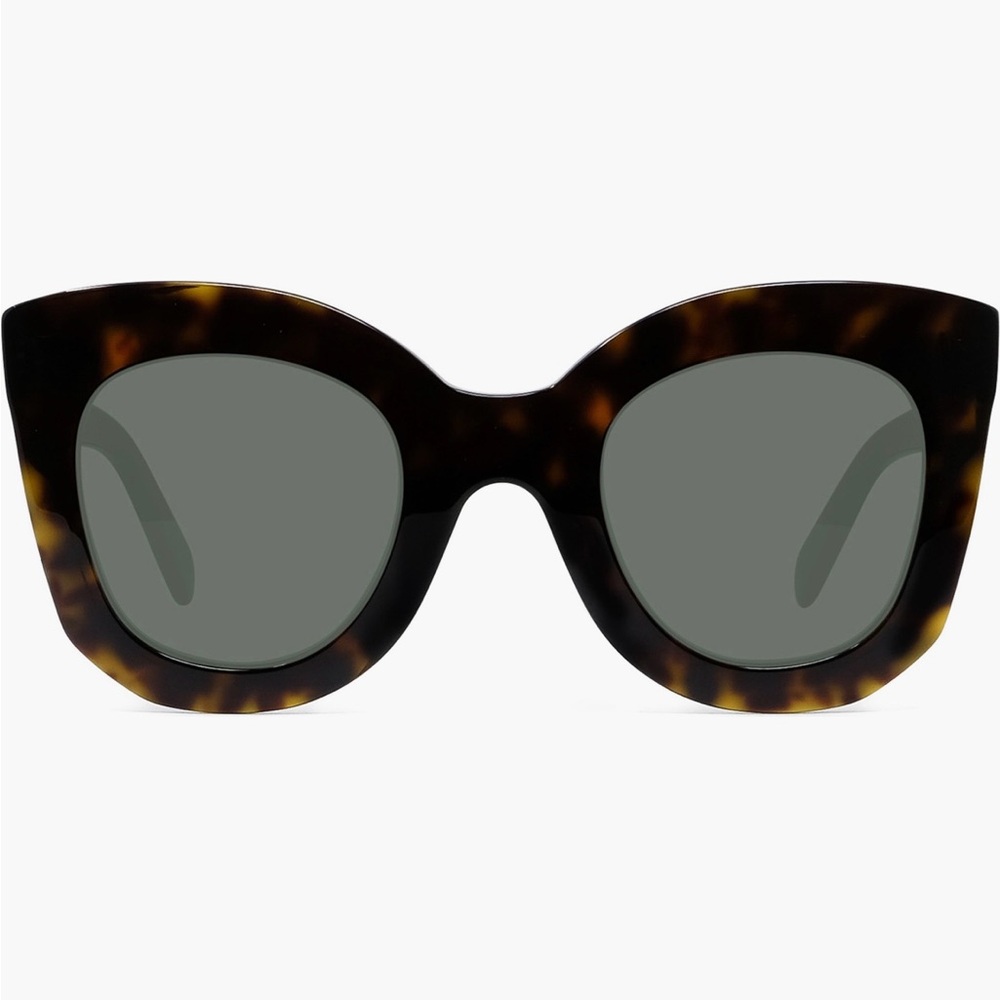 Celine Bold 3 Dots 47 mm Butterfly Sunglasses - tortoise w/ Sunglass case